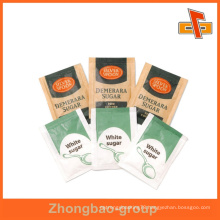 Customized printed paper sachet for sugar packaging